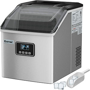 Costway Clear Countertop Ice Maker