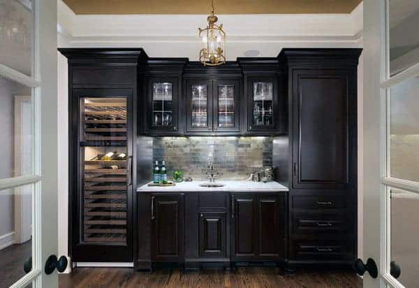 dining room buffet wet bar